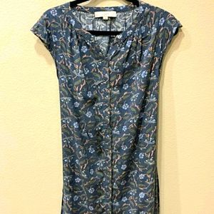 Dress with cap sleeves and pockets